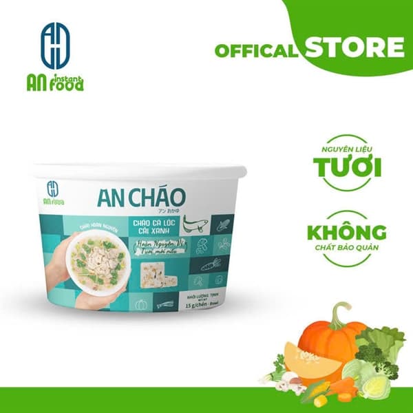 AN CHÁO CÁ LÓC CẢI XANH