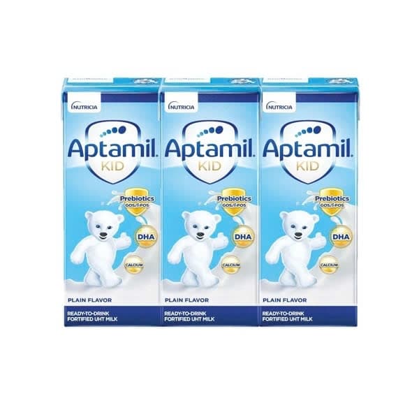 Sữa nước Aptamil Kid 180ml (thùng 9 lốc) - xanh