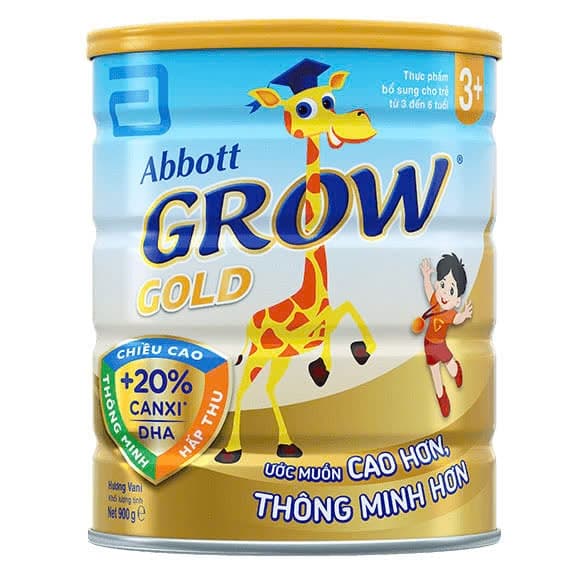 Sữa Bột Abbott Grow Gold 3+ 900g (3-6 tuổi)