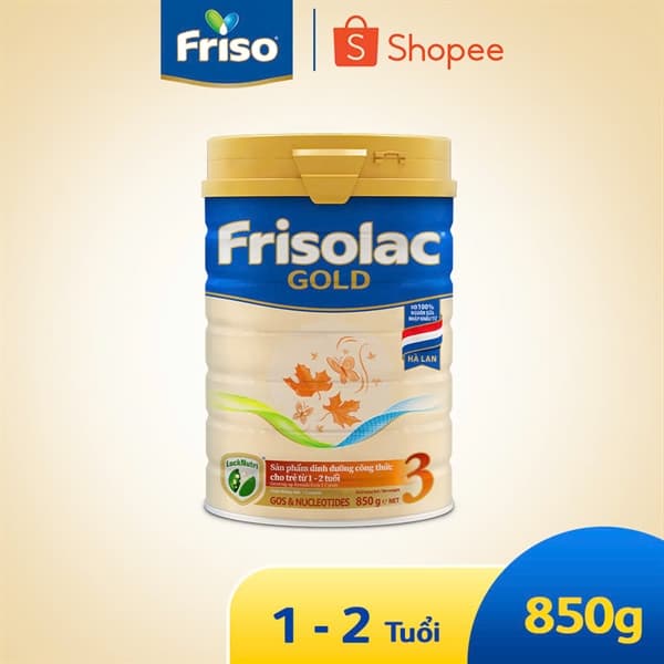 Sữa bột Frisolac Gold số 3 850g (VN)