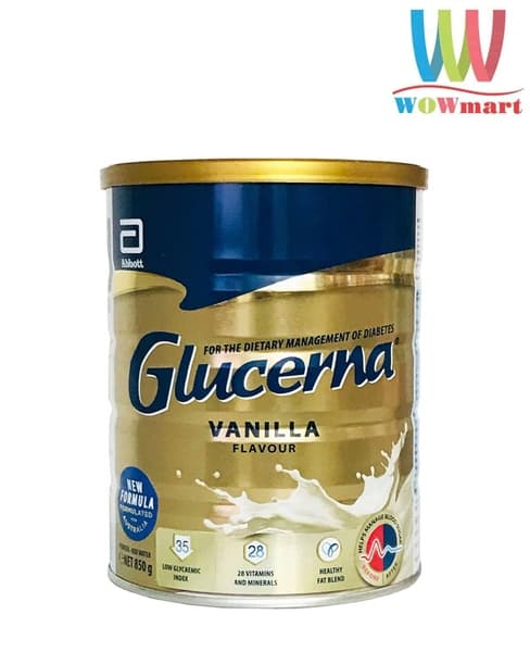 SỮA BỘT GLUCERNA VANILLA DÀNH CHO NGƯỜI TIỂU ĐƯỜNG -ÚC