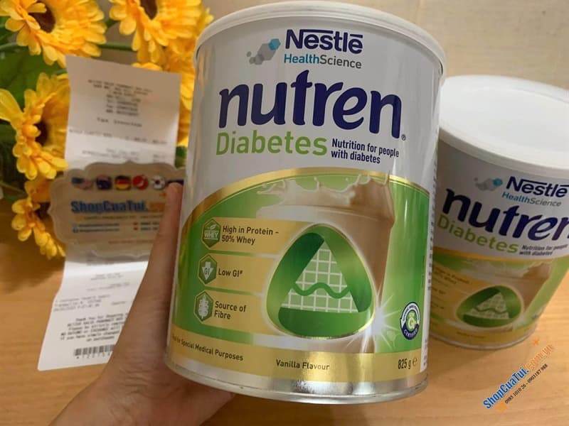 Sữa bột Nutren Diabetes tiểu đường 825g