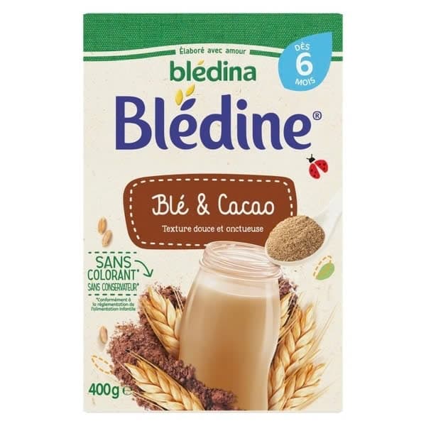 Bột pha sữa Bledina vị Cacao 6m (400g)