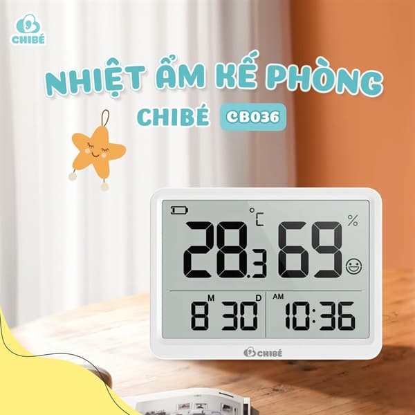 Nhiệt ẩm kế phòng chibé cb036