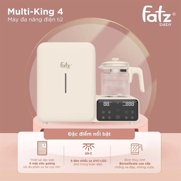 Máy đa năng điện tử (tiệt trùng UVC LED/sấy khô/đun & hâm nước) Multi-King 4. FB9613ZH