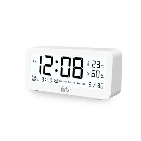 Nhiệt ẩm kế điện tử đa năng đo nhiệt độ trong nhà kiêm đồng hồ báo thức cho bé Senmax 1 FB8826WS