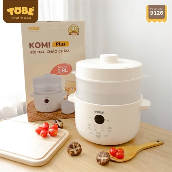 Nồi nấu cháo Komi Plus ( White)