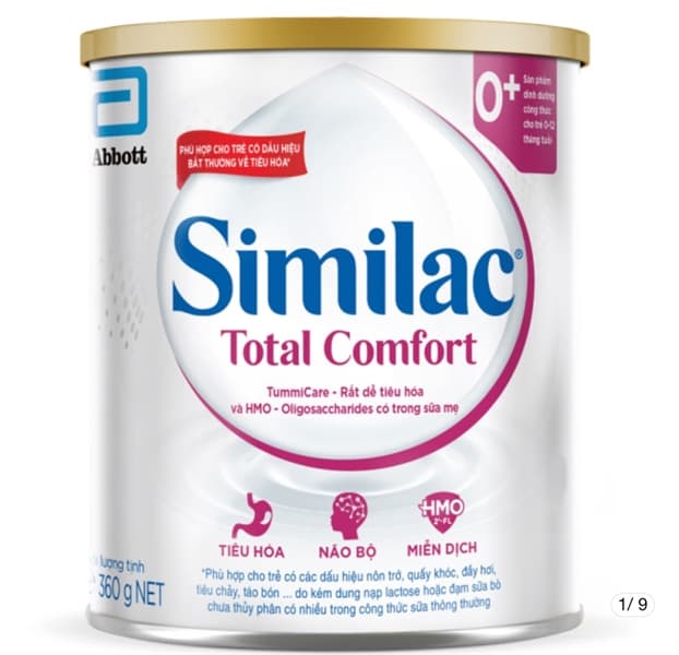 Sữa bột Similac Total Comfort 0+ 360g