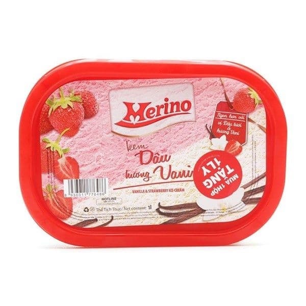 Kem Merino dâu hương vani 1L