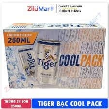 Bia Tiger Crystal lon 250ml (24L/T)