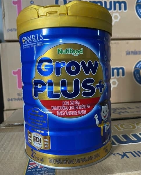 Sữa bột Nutifood GrowPlus Xanh 2+ 900g