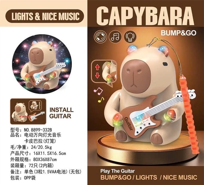Đèn lồng Capybara cầm đàn