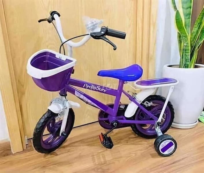 Xe Đạp 12 Inch PediaSure màu tím Cho Bé 2 tuổi