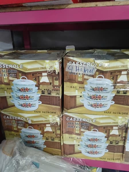 KM Hikid - Bộ 3 nồi tráng men (4 lon )