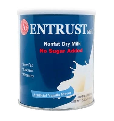 Sữa Bột Entrust Mỹ Không Đường 400g (Lon)