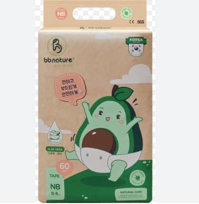 Tã Dán BB Nature CARE PLUS NB60 MỚI