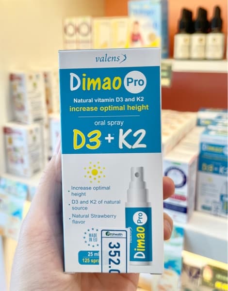 D3+K2 Xịt Dimao Pro 25ml (125 lần xịt)
