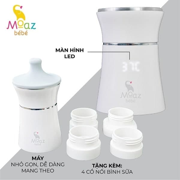 Máy hâm sữa di đông không dây Moaz MB041 (Cái)