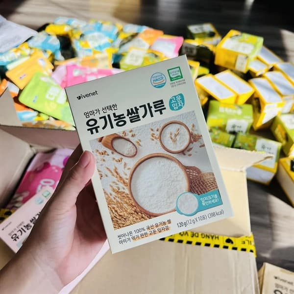Bột gạo Ivenet hữu cơ hạt mịn 120g
