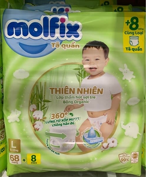 Tã dán Molfix L68+8