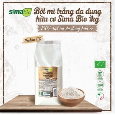 Bột mì hữu cơ Sina Bio 1kg