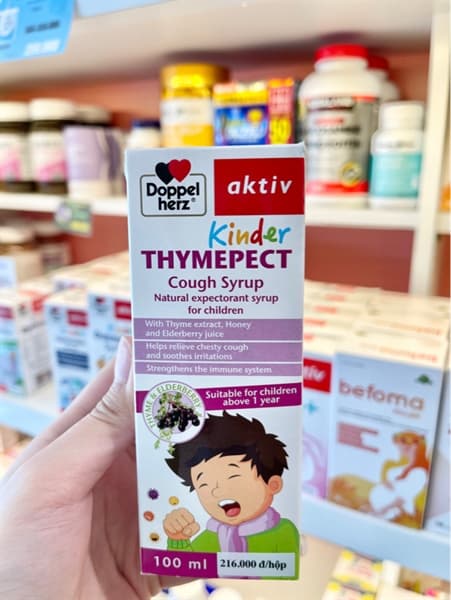 Siro Giảm Ho Cho Bé Kinder Thymepect Doppel Herz Ch/100Ml
